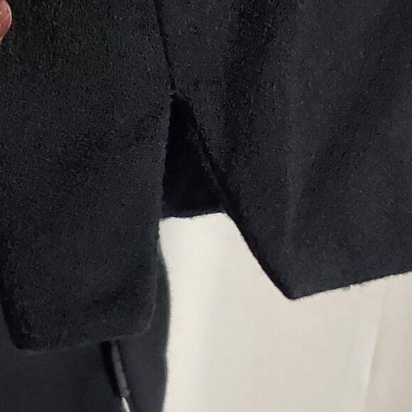 Talbots | Vintage Black Wool Blouse with Zip Up Back | Size 8P - Picture 5 of 7